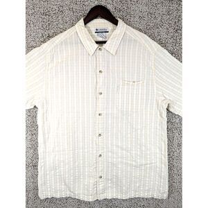 Columbia Button Up Short‎ Sleeve Shirt Men's XL - Hike, Camp, Fish